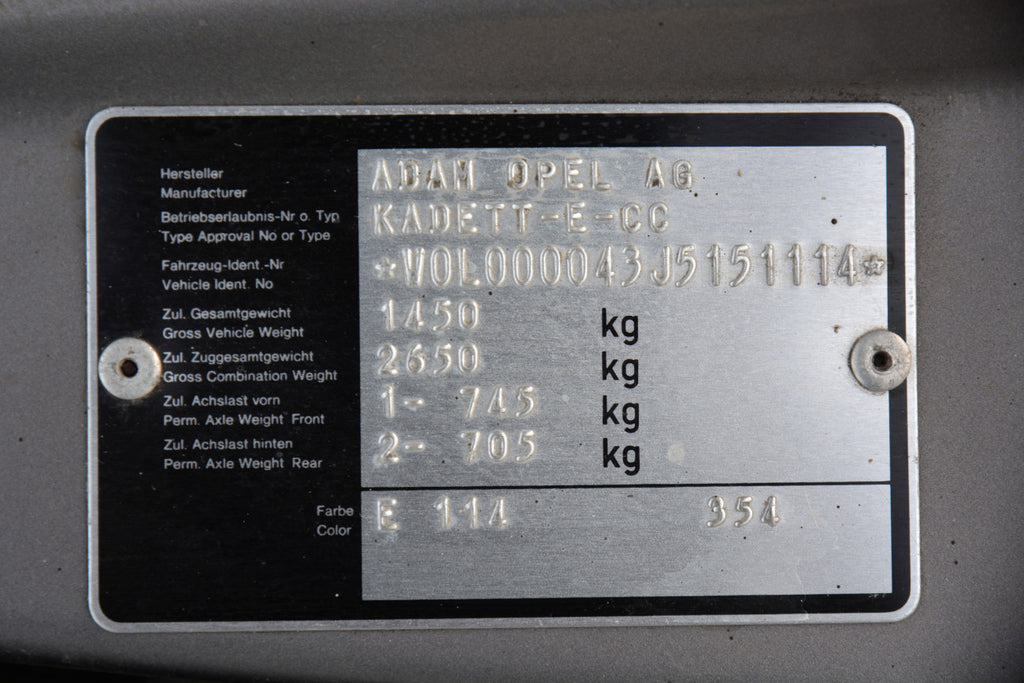 Opel Kadett E GSi 1988 2.0 Litre Fully Documented Rare