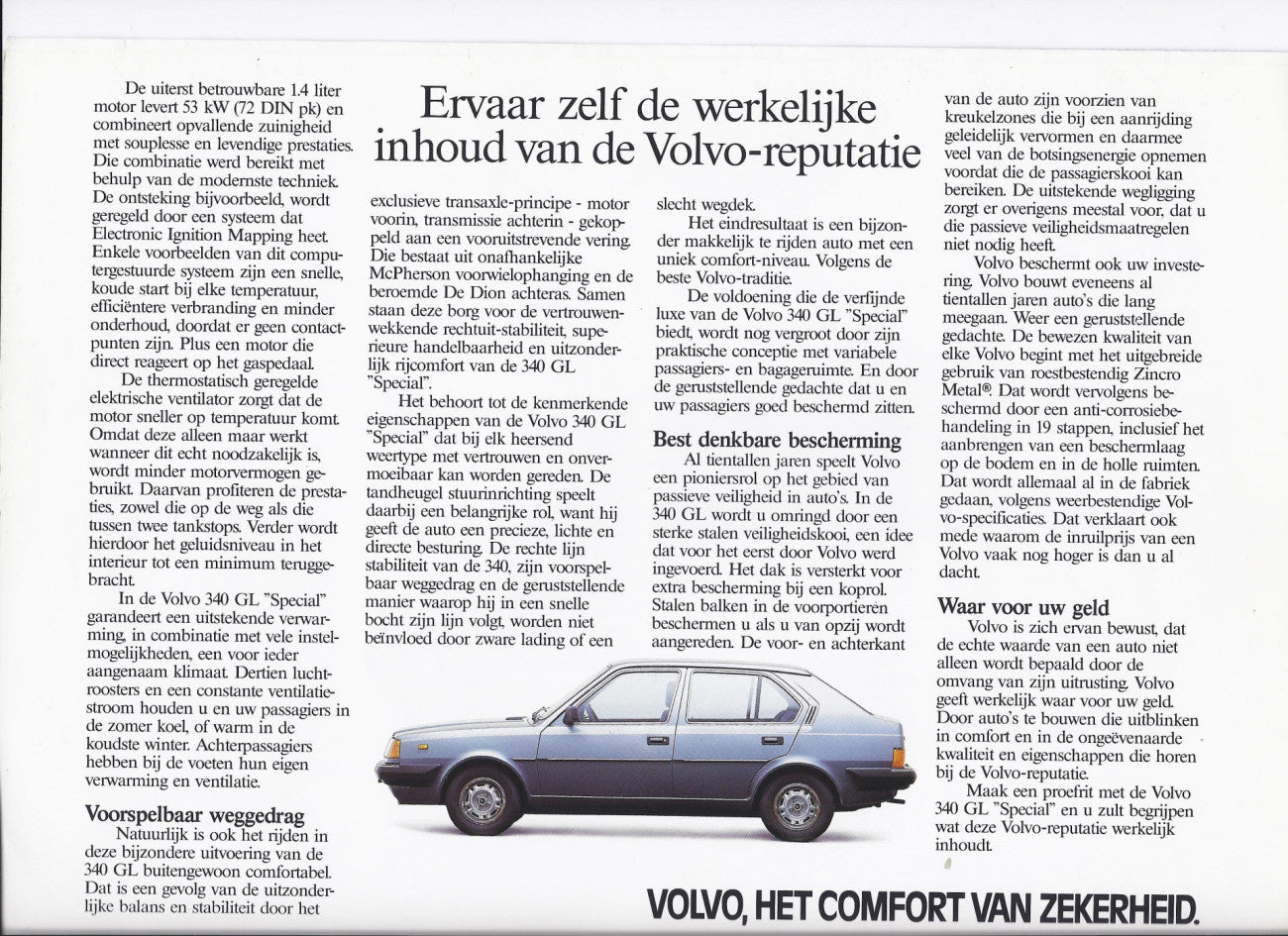 Volvo 340 GL 1984 5 Door 44,000 km Fully Documented