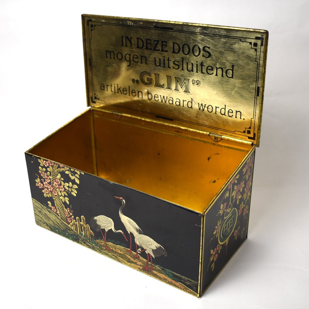 Dutch Tin ca. 1930 'Wees slim, gebruik Glim'